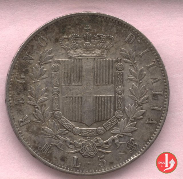 5 lire o scudo 1874 (Milano)