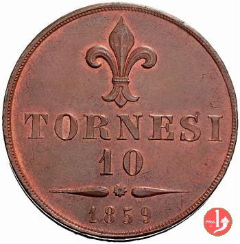 10 Tornesi 1859 (Napoli)