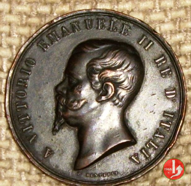 medaglia a Vittorio Emanuele II 1861 (Parma)