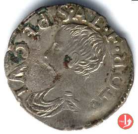 tessera d'argento o parpagliola 1555-1559 (Parma)