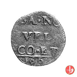 Quattrino tipo Bologna 1664 (Novellara)