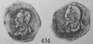 tessera rettangolare con il doppio busto 1586-1592
