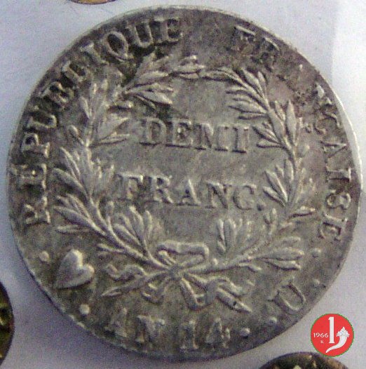 1/2 franc 1805-1806 (Torino)