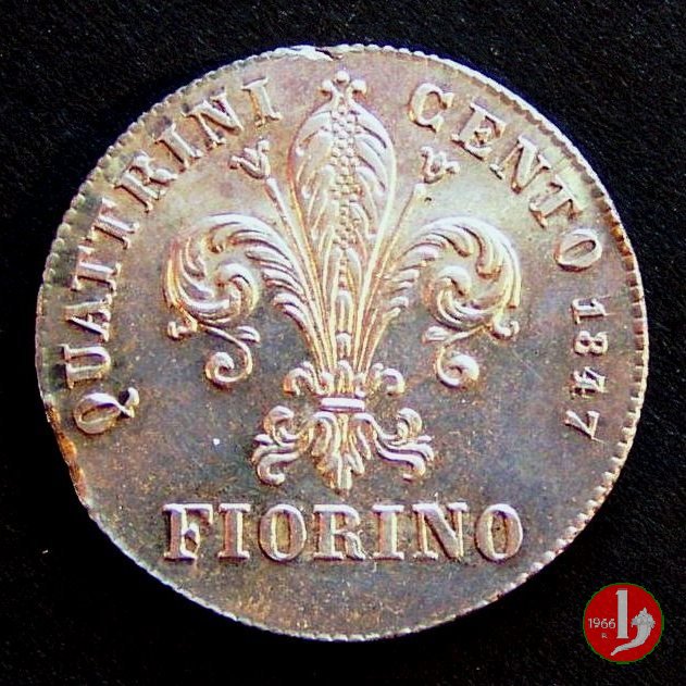 fiorino (terzo tipo) 1847 (Firenze)