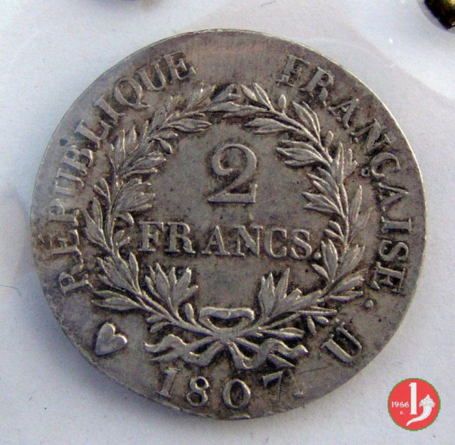 2 francs 1807 (Torino)