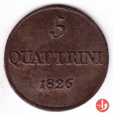 5 quattrini 1826 (Firenze)