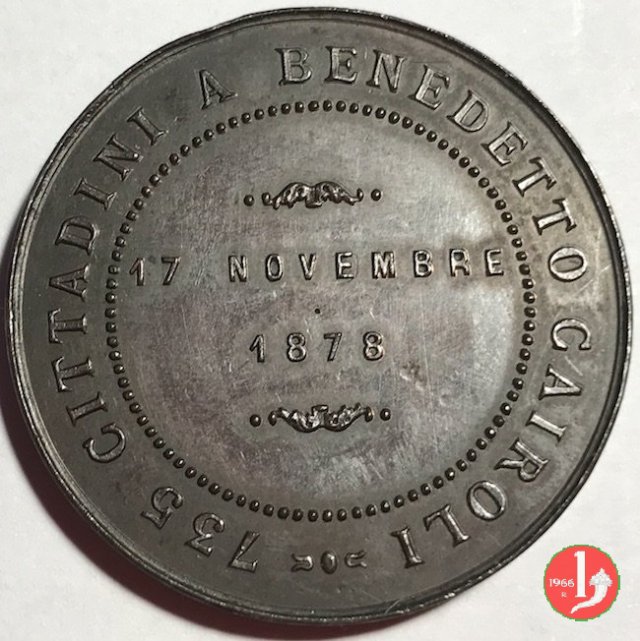 Novi Ligure a Benedetto Cairoli 1878 1878