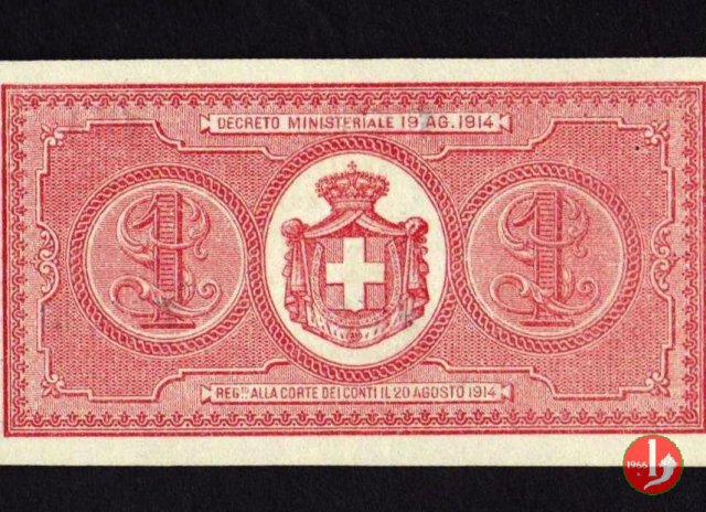 1 Lira Vittorio Emanuele III 1914