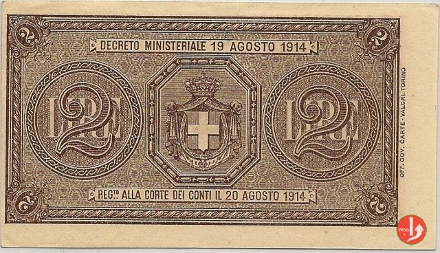 2 Lire Vittorio Emanuele III 1921