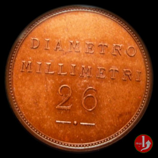 progetto 10 centesimi 1907 per dimensione in rame 1907 (Johnson)