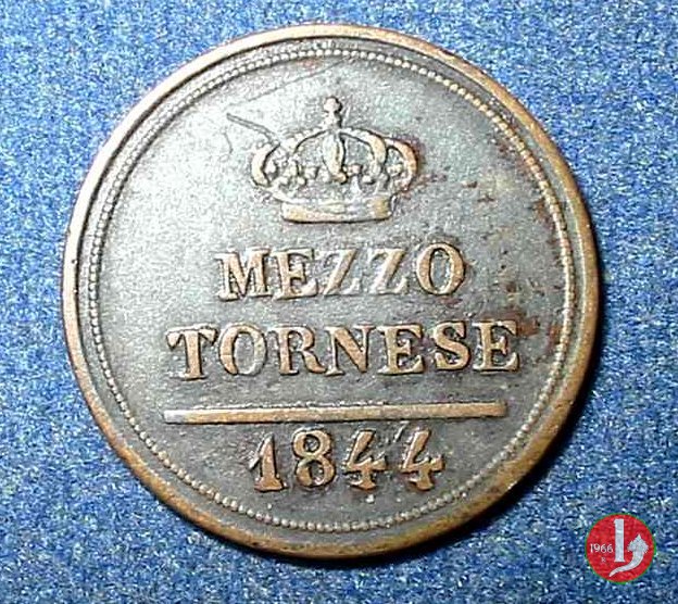 ½ Tornese 1844 (Napoli)