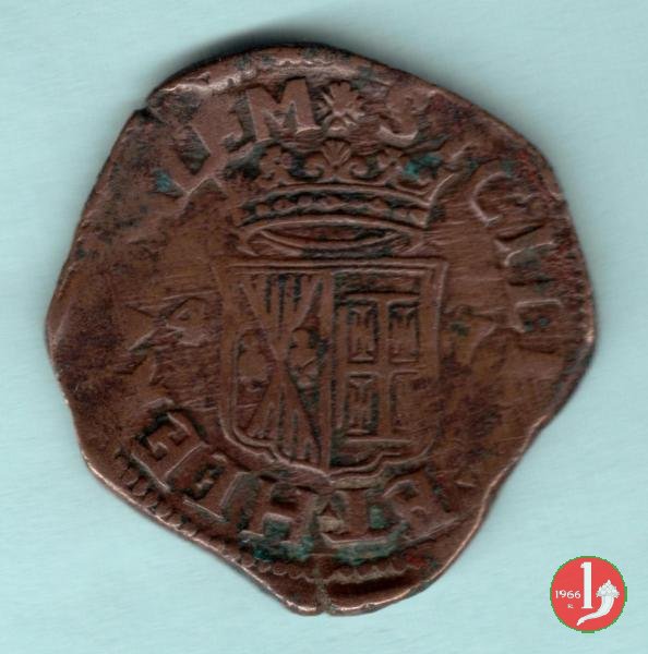 Grano con stemma a lati dritti, curvi ed ornati 1647 (Napoli)