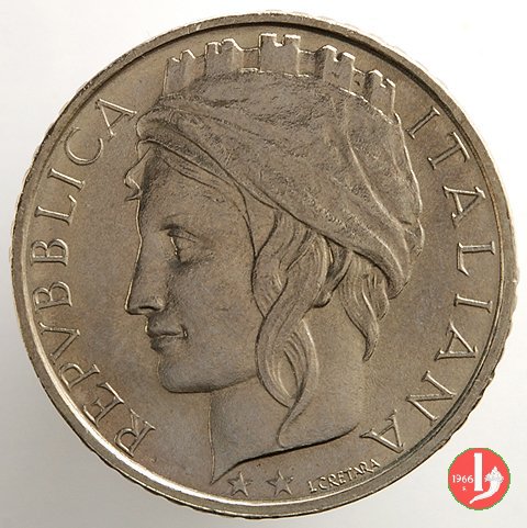 100 lire Italia turrita 1997 (Roma)