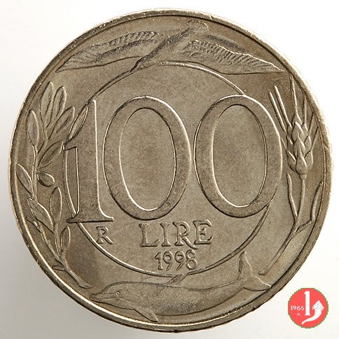100 lire Italia turrita 1998 (Roma)