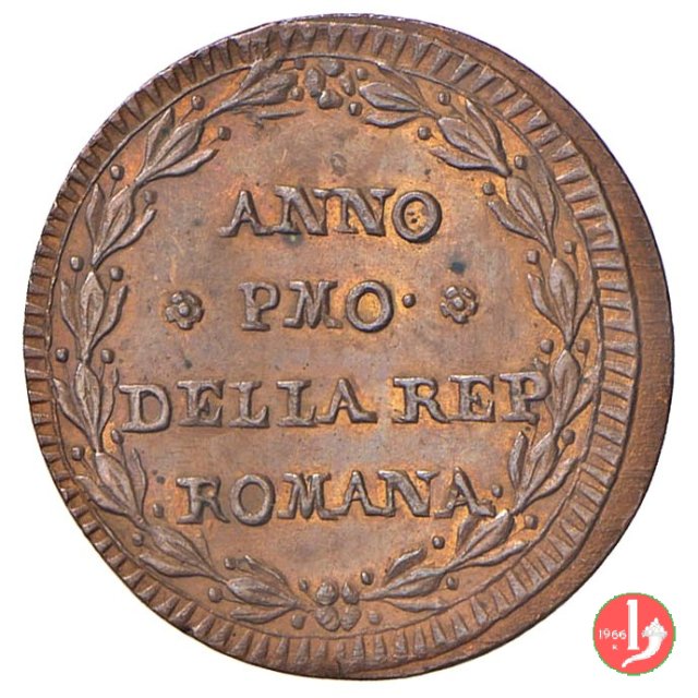 1/2 baiocco (anno PMO) 1798 (Fermo)