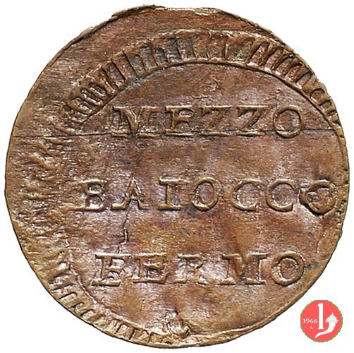 1/2 baiocco (fascio) 1798 (Fermo)