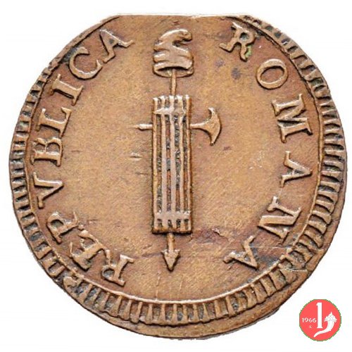 1/2 baiocco (fascio) 1798 (Fermo)