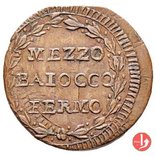 1/2 baiocco (fascio) 1798 (Fermo)