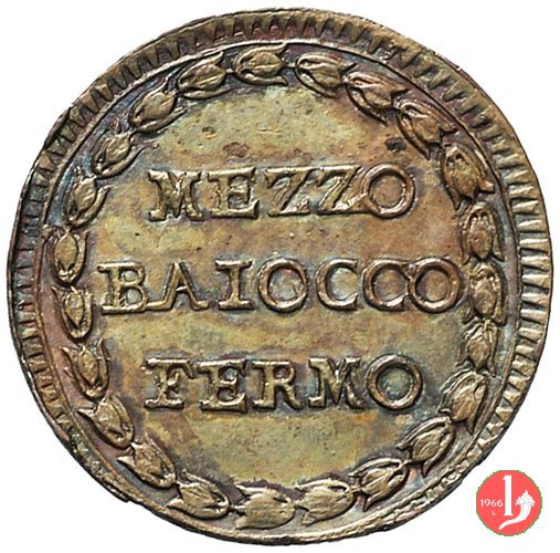 1/2 baiocco (stemma) 1798 (Fermo)