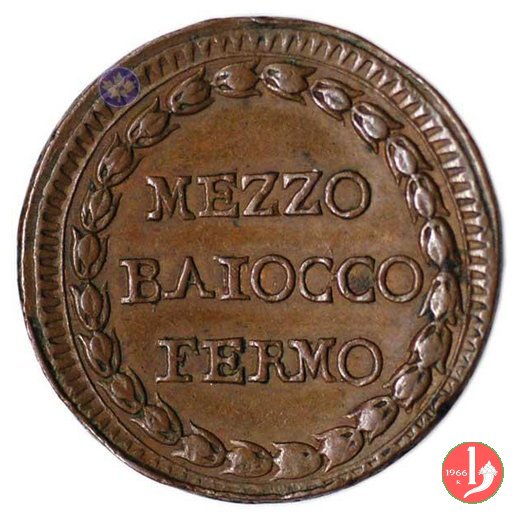 1/2 baiocco (stemma) 1798 (Fermo)