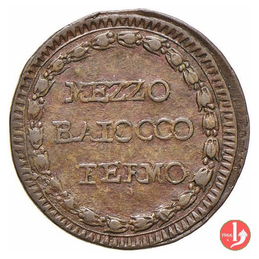 1/2 baiocco (stemma) 1798 (Fermo)