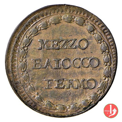 1/2 baiocco (stemma) 1798 (Fermo)