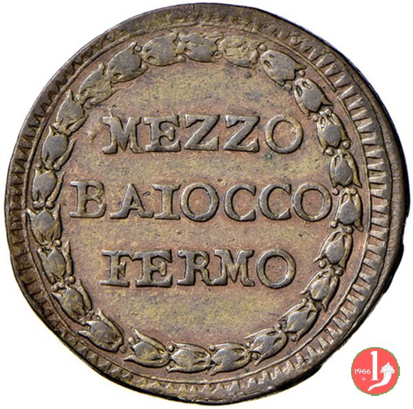 1/2 baiocco (stemma) 1798 (Fermo)