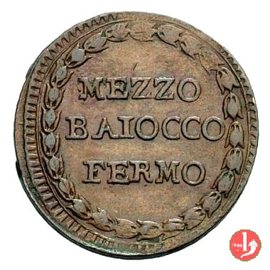 1/2 baiocco (stemma) 1798 (Fermo)