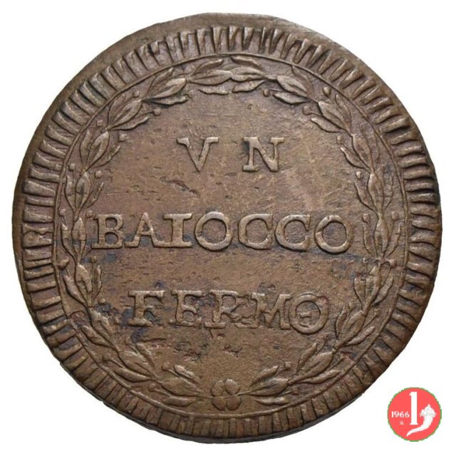 1 baiocco (anno I) 1798 (Fermo)