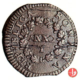 1 baiocco (anno I) 1798 (Fermo)