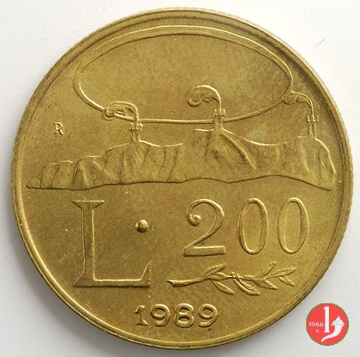 200 Lire 1989 (Roma)