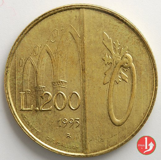 200 Lire 1993 (Roma)