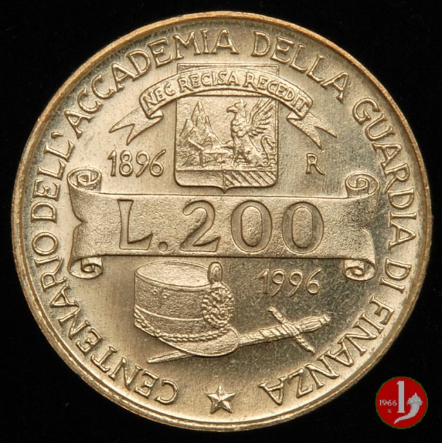 200 lire Finanza 1996 (Roma)