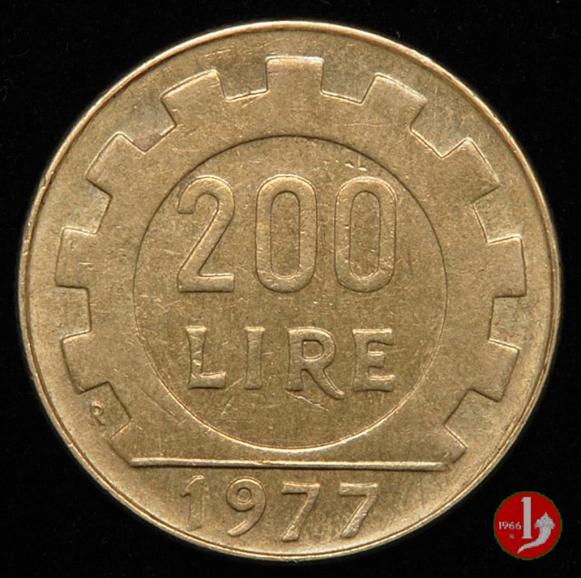 200 lire 1977 (Roma)