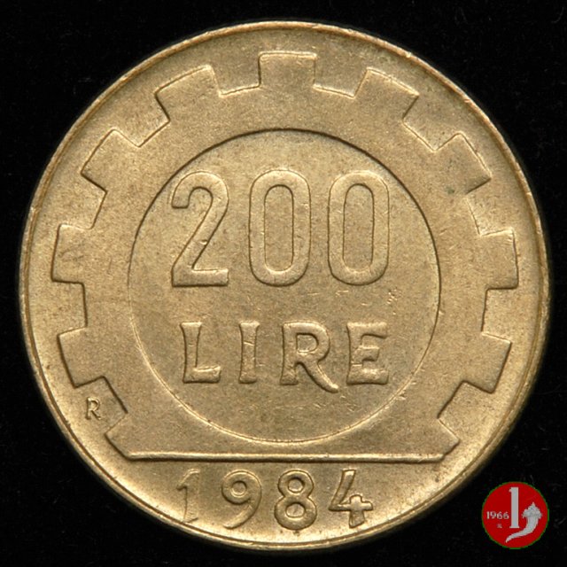 200 lire 1984 (Roma)