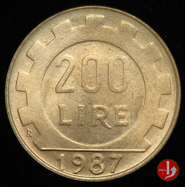 200 lire 1987 (Roma)