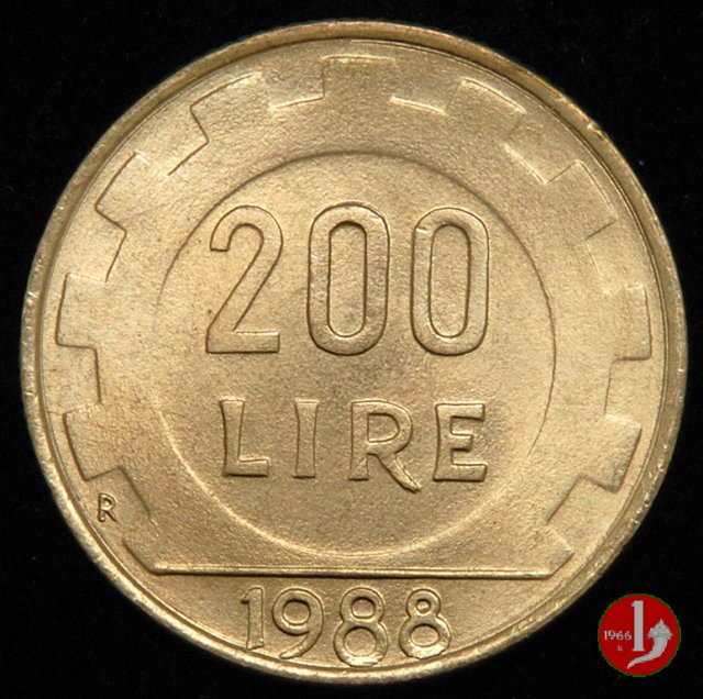 200 lire 1988 (Roma)