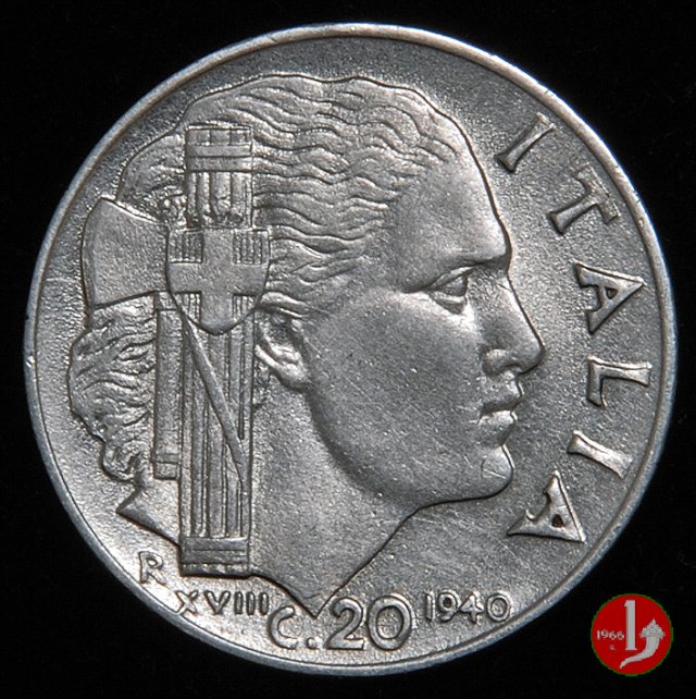 20 centesimi impero 1940 (Roma)