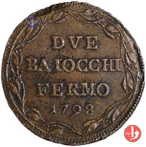 2 baiocchi (anno I) 1798 (Fermo)