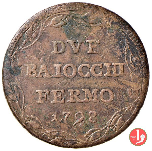 2 baiocchi (anno I) 1798 (Fermo)