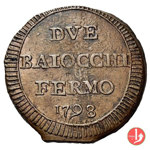 2 baiocchi (fascio) 1798 (Fermo)