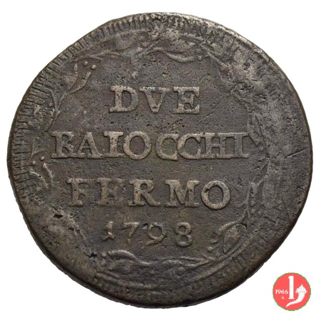 2 baiocchi (fascio) 1798 (Fermo)