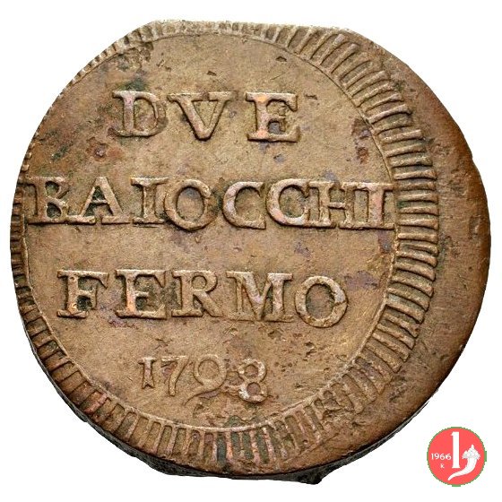 2 baiocchi (fascio) 1798 (Fermo)