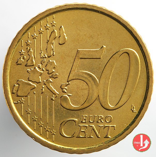 50 centesimi di Euro 2002 (Roma)