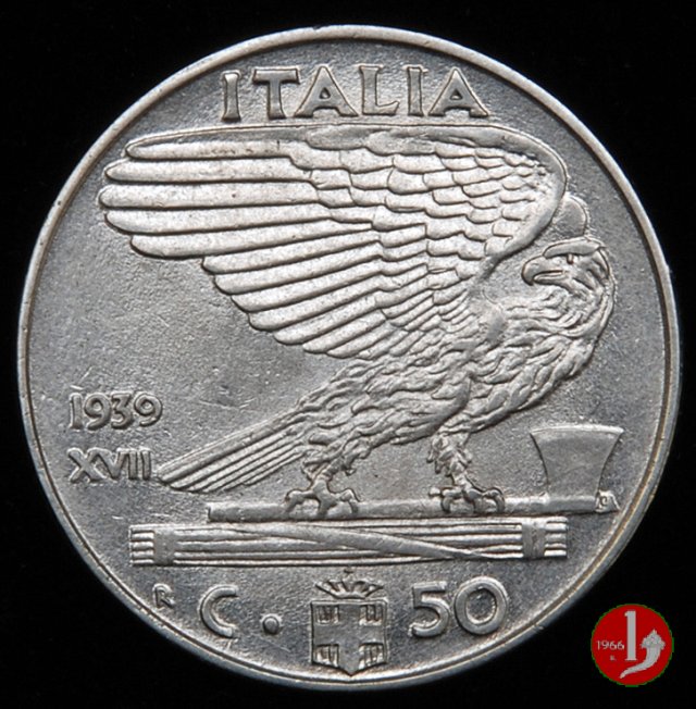 50 centesimi impero 1939 (Roma)