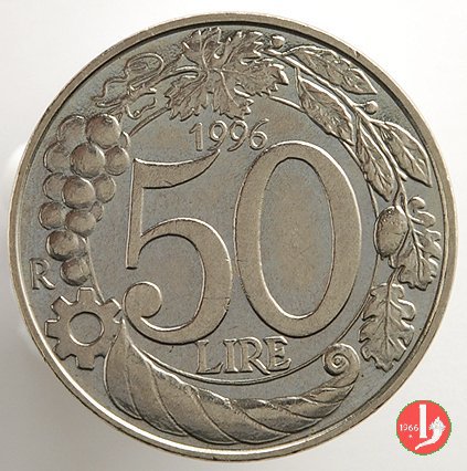 50 lire Italia turrita 1996 (Roma)