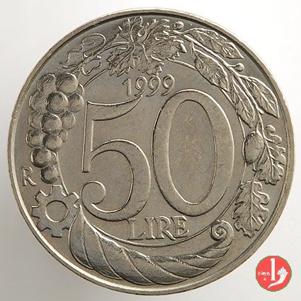 50 lire Italia turrita 1999 (Roma)