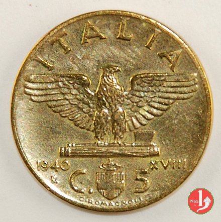 5 centesimi impero bronzital 1940 (Roma)