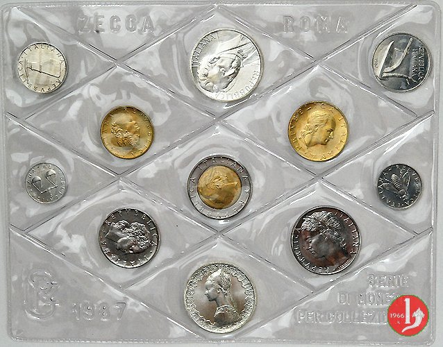 Divisionali zecca 1987 (Roma)