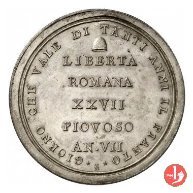 Scudo medaglia 1799 (Roma)